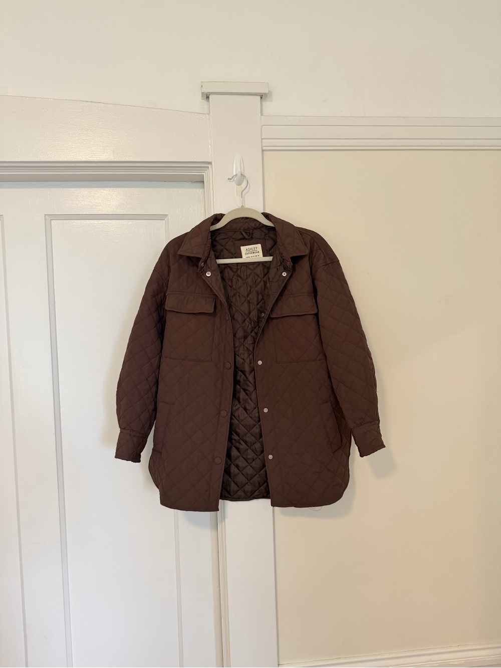 Ashley By 26 International Quilted Brown Puffer Jacket